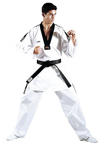 KWON Dobok TKD Anzug Grand Victory - Traje de Artes Marciales (Talla Mediana) Blanco Blanco Talla:160