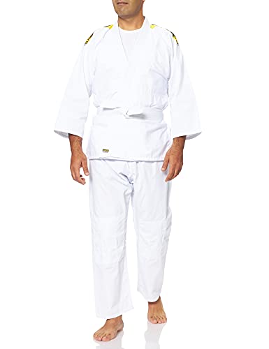 KWON Judo junior - Kimono de artes marciales infantil, tamaño 140 cm, color blanco