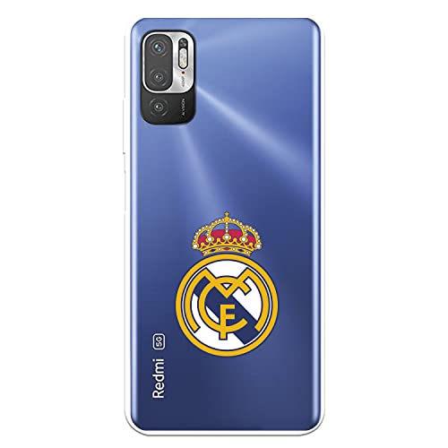 LA CASA DE LAS CARCASAS Funda para Xiaomi Redmi Note 10 5G del Real Madrid Escudo Licencia Oficial Real Madrid