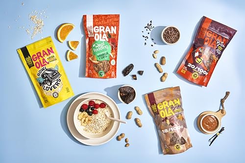 LA NEWYORKINA Granola Real Fooding | Deliciosa Granola Horneada con Aceite de Oliva Virgen Extra y Pasta de Dátil | Avena, Almendras y Ralladura de naranja | En envase de 275gr