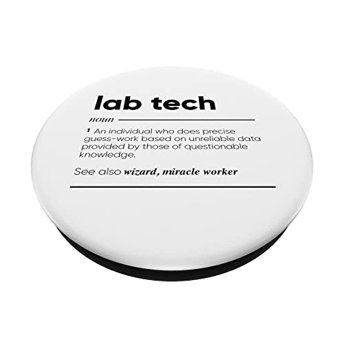 Lab Tech Definición divertida PopSockets PopGrip Intercambiable