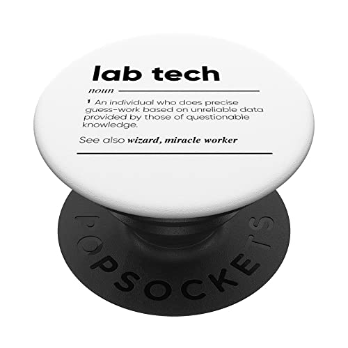 Lab Tech Definición divertida PopSockets PopGrip Intercambiable