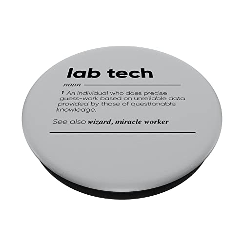 Lab Tech Definición divertida PopSockets PopGrip Intercambiable