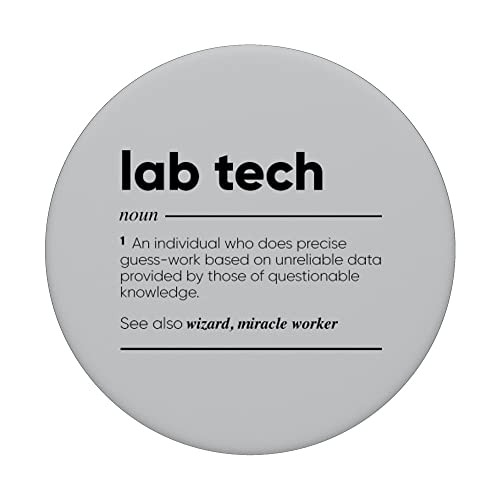 Lab Tech Definición divertida PopSockets PopGrip Intercambiable