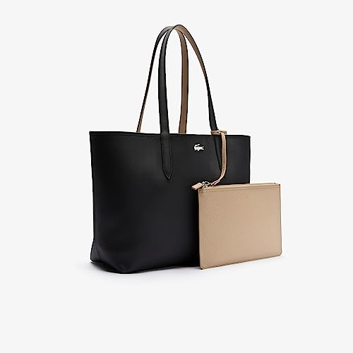 Lacoste Anna, Bolsa de Transporte para Mujer, Negro, Talla única