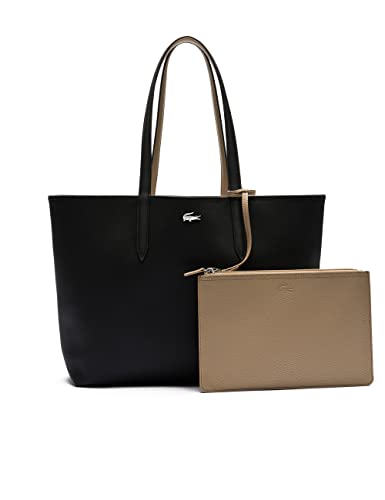 Lacoste Anna, Bolsa de Transporte para Mujer, Negro, Talla única