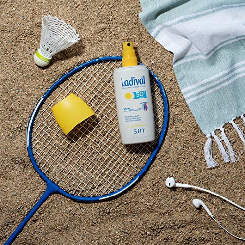 Ladival Crema Solar Para Deportistas En Spray Fps50-200ml, Blanco, 150 Mililitro