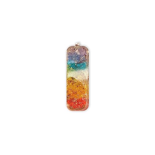 LAMARE - Colgante de Orgonita Lingote de los 7 Chakras – Equilibrio Energético - Armonía – Regalo Madre