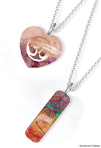 LAMARE - Colgante de Orgonita Lingote de los 7 Chakras – Equilibrio Energético - Armonía – Regalo Madre