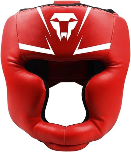 LangRay Casco de Boxeo para niños y Adultos: Casco de Kickboxing con Malla, Protector de Cabeza para Sparring Karate Taekwondo Artes Marciales…