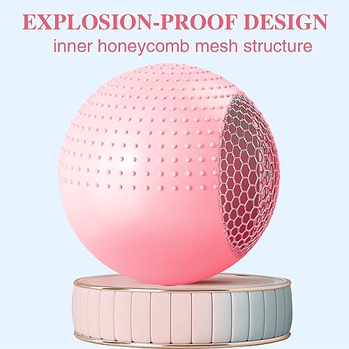 Lanjue Pelota de Pilates 65 cm, Pelota Gimnasia Ritmica Fitness Antideslizante Anti-Explosión con Bomba, Pelotas para Yoga con Punto de Masaje Pilates Accesorios