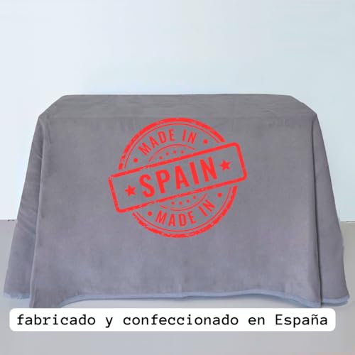 Lanovenanube Ropa o Falda Camilla, Enaguilla de Invierno Rectangular, Medida 70x110, Color beig. Mantiene el Calor. Falda para Mesa Camilla de Invierno de Tejido calentito y Tacto Suave.