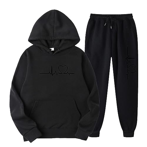 Laonajkd Conjunto Chándal Mujer Invierno Deportivo Sudaderas Manga Larga con Cremallera y Bolsillos Moda Impresión Chándales Dos Piezas para yoga entrenamiento trotar correr fitness Completo