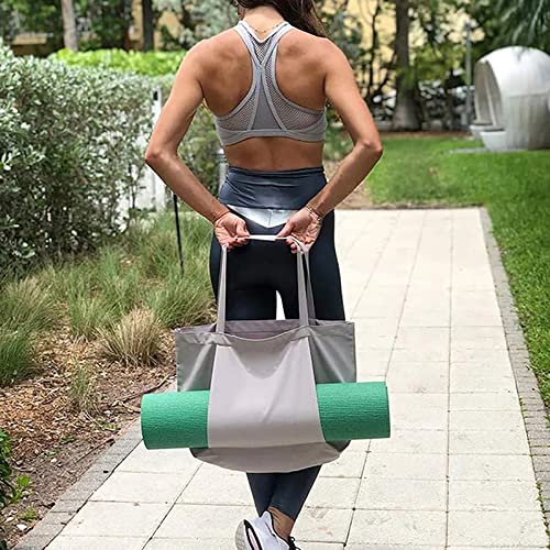 LARIAU Soporte para Esterilla De Yoga, Mochila para Esterilla De Yoga, Bolsa De Gimnasio con Soporte para Esterilla De Yoga, Bolsa De Almacenamiento con Bolsillos (47 X 36cm)