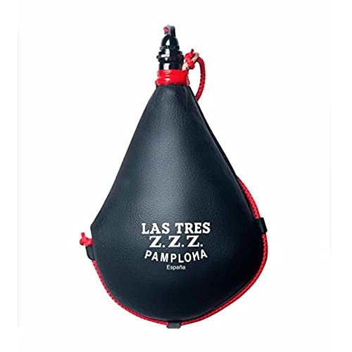 LAS TRES ZZZ Bota de vino recta Suprema con interior de Latex (1,5 Litros)