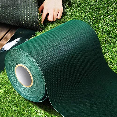 LATERN Cinta para Unir Césped Artificial, 15cm x 10m Autoadhesivo Cinta para Unir Césped Fijación de Cinta de Costura de Césped Sintético para Conectar Una Alfombra de Hierba Falsa