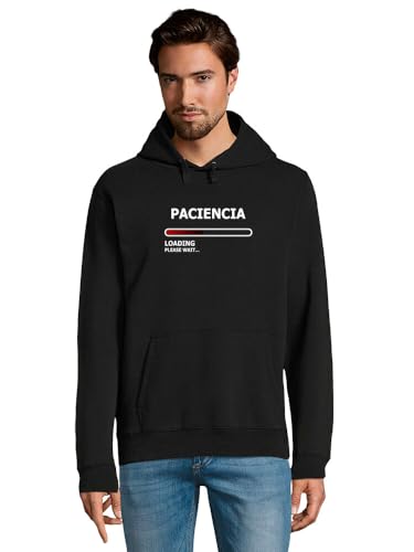 latostadora Sudadera con Capucha Cargando Paciencia para Hombre - Negro 3XL - Ref. 3685688-P