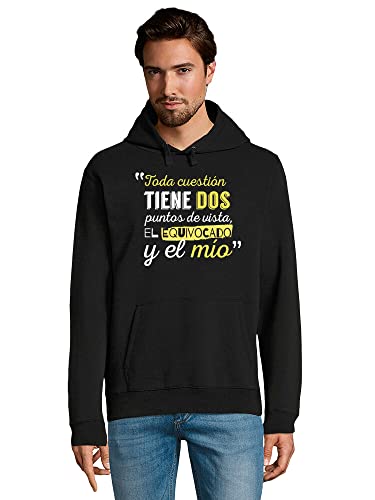 latostadora Sudadera con Capucha Puntos De Vista para Hombre - Negro XL - Ref. 2183987-P