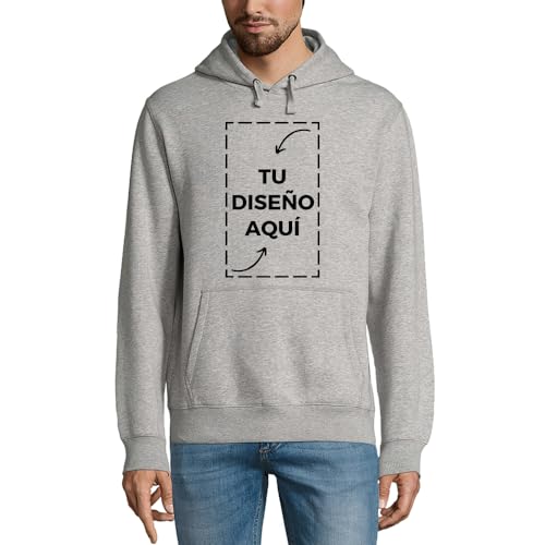 Latostadora Sudadera Personalizada Hombre Mujer - Sudaderas Personalizadas Parejas - Sudaderas para Personalizar - Sudadera Personalizable Por Delante y Detras - Personalised Hoodie Regalo