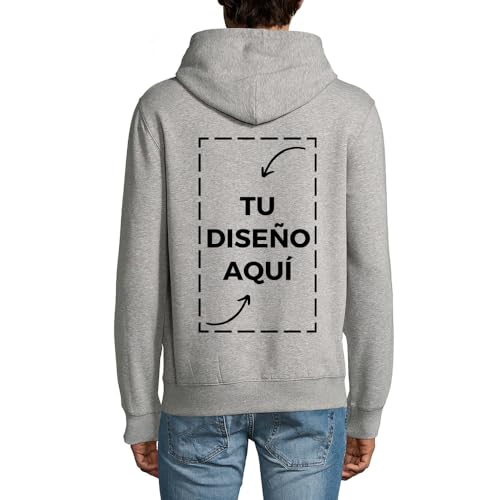 Latostadora Sudadera Personalizada Hombre Mujer - Sudaderas Personalizadas Parejas - Sudaderas para Personalizar - Sudadera Personalizable Por Delante y Detras - Personalised Hoodie Regalo