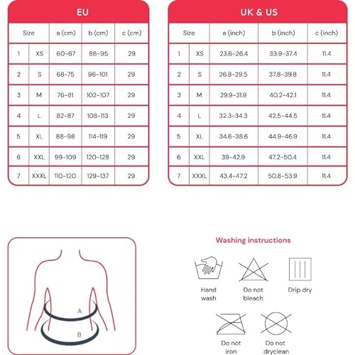 Lauma Medical, Cinturón Médico Elástico de Lana y Algodón Reduce el Dolor en la Zona Lumbar - XL