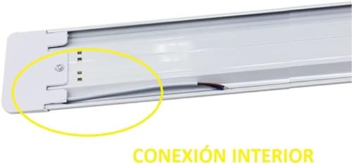 LEADERSSON LIGHTS ACCOMPANIED Pantalla LED Slim NANO UNICOX 120cm con 4800 Lúmenes IP20 · Regleta Ultra Fina LED de 40W 6000K Luz Blanca Fría con Chip LED TG · Consume un 90% menos · Fácil de limpiar