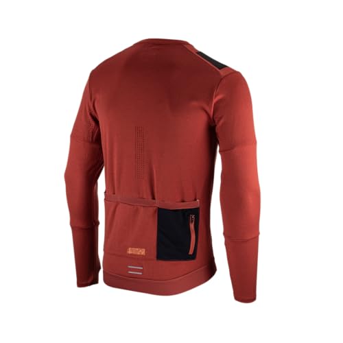 Leatt MTB Trail 4.0 Camiseta Deportiva técnica, Lava, M para Hombre