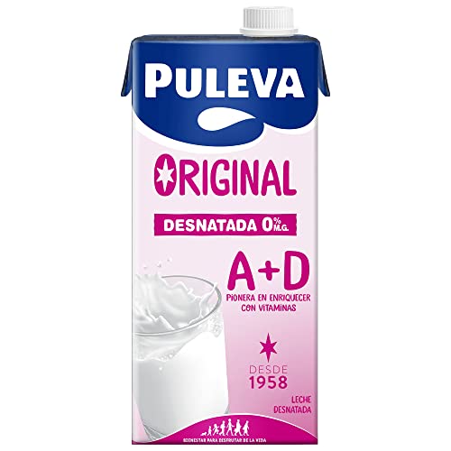 Leche puleva desnatada brik de 1 litro