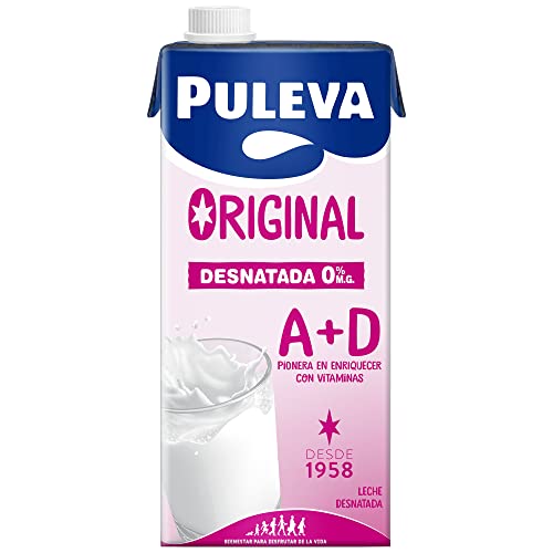 Leche puleva desnatada brik de 1 litro