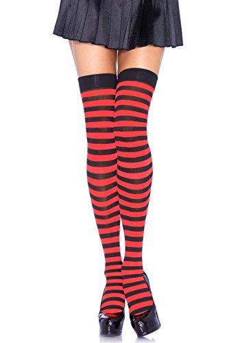 Leg Avenue- Mujer, Color negro y rojo, Talla Única (EUR 36-40) (73391)