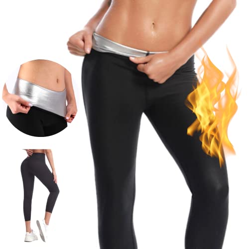 Leggins Pantalones Pantalón Sauna Sudoración térmicos Ejercicio para Pérdida de Peso Deportivo Fitness Sudor Fajas Muslo Entrenamiento Traje Cintura Entrenador Gimnasio Boxeo Adelgazantes Mujer