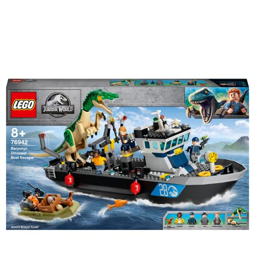 LEGO 76942 Jurassic World Fuga del Barco del Dinosaurio Baryonyx