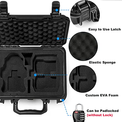 LEKUFEE Estuche Rígido Portátil Impermeable para dji Mini 3 Pro(dji RC N1) /dji Mini 3 (dji RC N1) y dji Mini 3 Pro Accesorios (Solo Maleta)