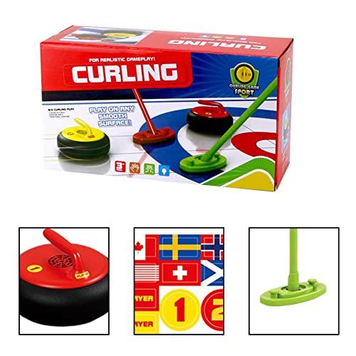 Lembrd Mesa Curling | Práctico Curling para niños - Equipo Curling Hielo, luz eléctrica, Deportes Interior y Exterior para niños, Curling, Equipo Padres e Hijos