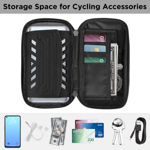 LEMEGO Bolsa Bicicleta Manillar para Ciclista Ciclismo, Bolso de Bici Impermeables Soporte Móvil Teléfono para Teléfonos Móviles de Menos de 7 Pulgadas