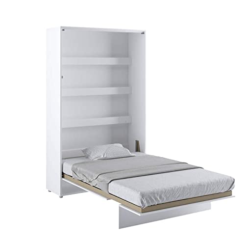 LENART Cama plegable Bed Concept Vertical 120 x 200 Blanco Satén