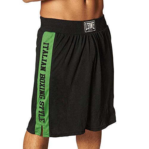 Leone 1947 AB739 Pantalones Cortos de Boxeo, Unisex – Adulto, Negro, XXL