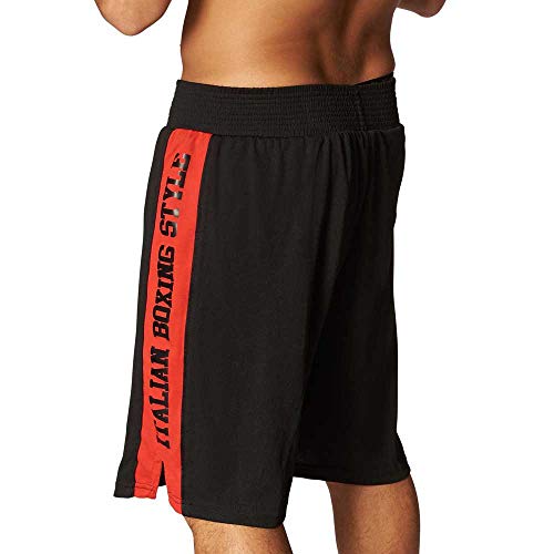 Leone 1947 AB739 Pantalones Cortos de Boxeo, Unisex – Adulto, Negro, XXL