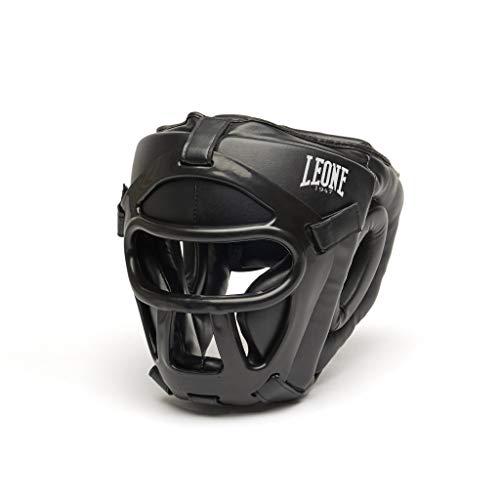 LEONE 1947, Casco Almohadilla De Plástico, Unisex Adulto, Negro, XS/S, CS432