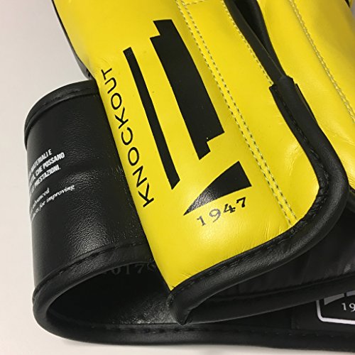 LEONE 1947, Knockout Guantes De Boxeo, Unisex Adulto, Amarillo, 10 OZ, GN371