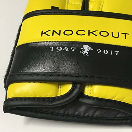 LEONE 1947, Knockout Guantes De Boxeo, Unisex Adulto, Amarillo, 10 OZ, GN371