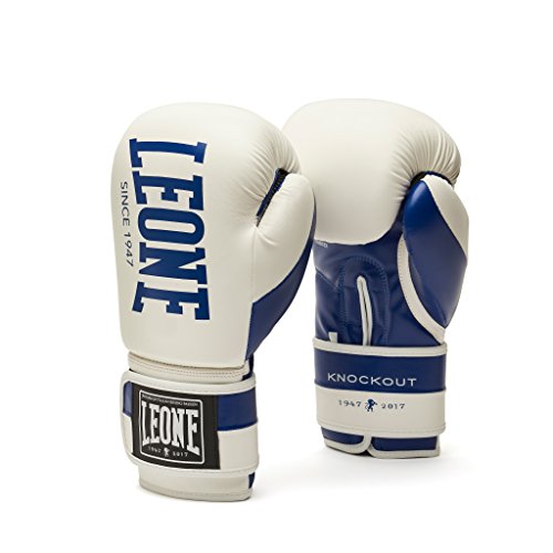 LEONE 1947, Knockout Guantes De Boxeo, Unisex Adulto, Blanco, 10 OZ, GN371