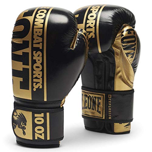 LEONE 1947 Nexplosion Guantes de Boxeo, Unisex Adulto, Dorado, 16oz