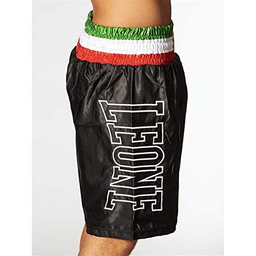 LEONE 1947, Pantalones Cortos De Boxeo, Negro, M, AB733