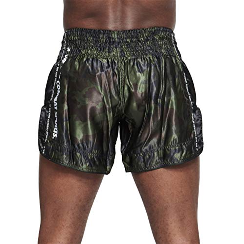 LEONE 1947, Pantalones Cortos Kick Thai Camo, Verde, M, AB961