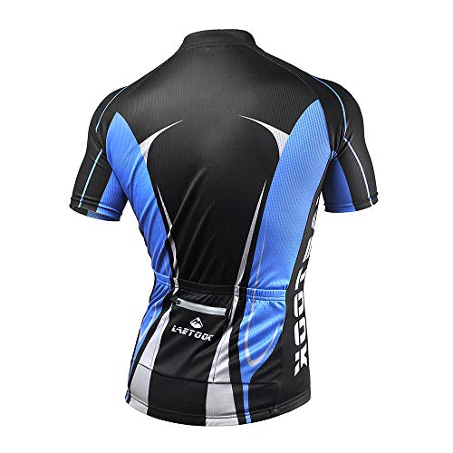 Letook Maillots de Ciclismo Hombres Conjunto de Ropa para Ciclismo Camiseta y Culotte Bici XXXL