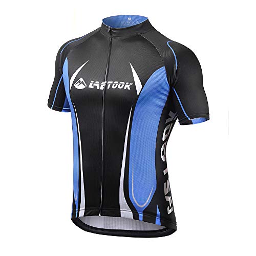 Letook Maillots de Ciclismo Hombres Conjunto de Ropa para Ciclismo Camiseta y Culotte Bici XXXL