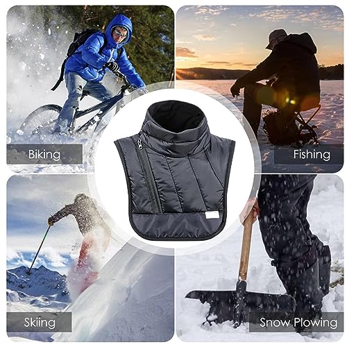 LEVABE cuello para motocicleta | Bufanda calentadora cuello a prueba viento | Protector térmico contra el viento para el pecho, hombros, cuello, impermeable, protector térmico