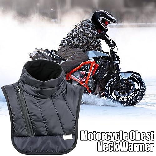 LEVABE cuello para motocicleta | Bufanda calentadora cuello a prueba viento | Protector térmico contra el viento para el pecho, hombros, cuello, impermeable, protector térmico