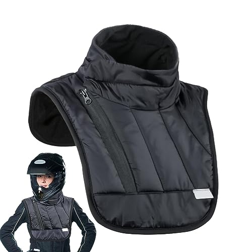 LEVABE cuello para motocicleta | Bufanda calentadora cuello a prueba viento | Protector térmico contra el viento para el pecho, hombros, cuello, impermeable, protector térmico